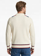 POLO APERTA MANICA LUNGA MODELLO FELIX COLOR BIANCO GALLIA KNIT PROJECT