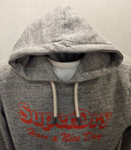 FELPA SUPERDRY VINTAGE TRAVEL HOOD GREY MELANGE
