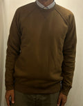 SEADOG FELPA KENDRICK GIROCOLLO MODELLO RAGLAN COLOR FANGO COTONE PESANTE