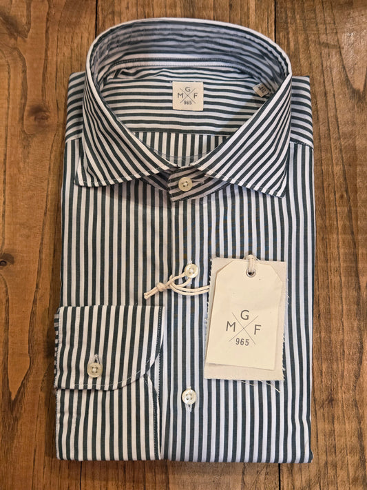 CAMICIA GMF 965 A RIGHE ART. 951204 COLORE VERDE