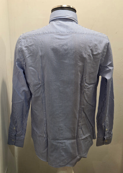 CAMICIA A RIGHE BIANCO AZZURRA GMF ART. 952207/05