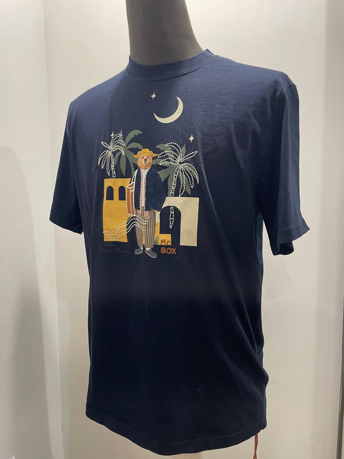 T SHIRT IN THE BOX MR. BOX MAROCCO BLU SS250001