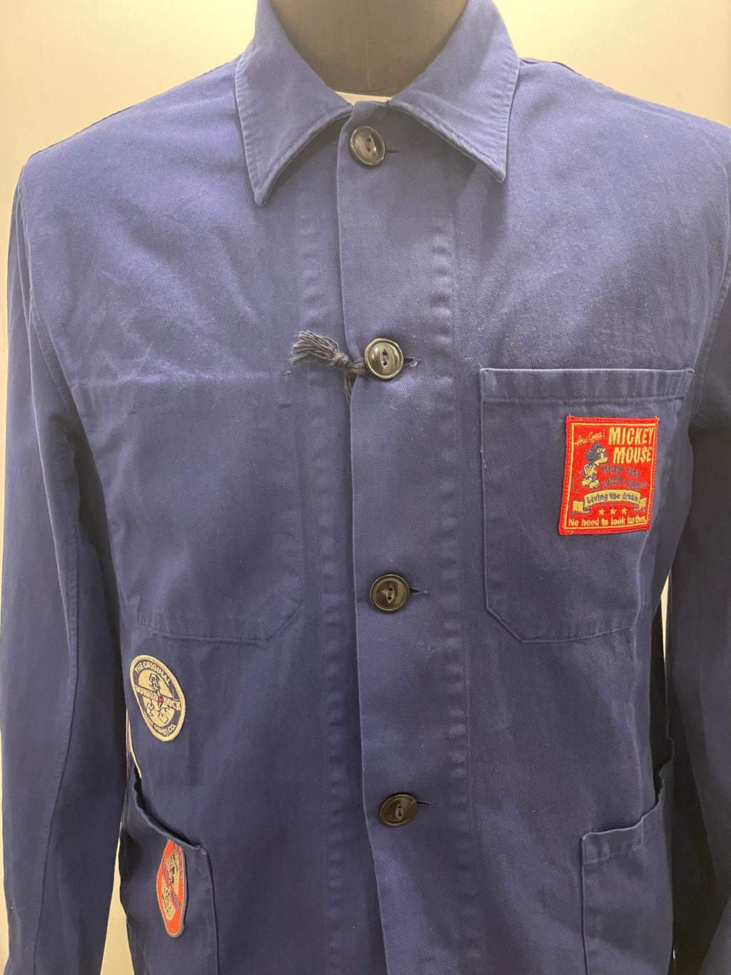 GIACCA WORK IN THE BOX PATCH DISNEY COLOR BLU DENIM