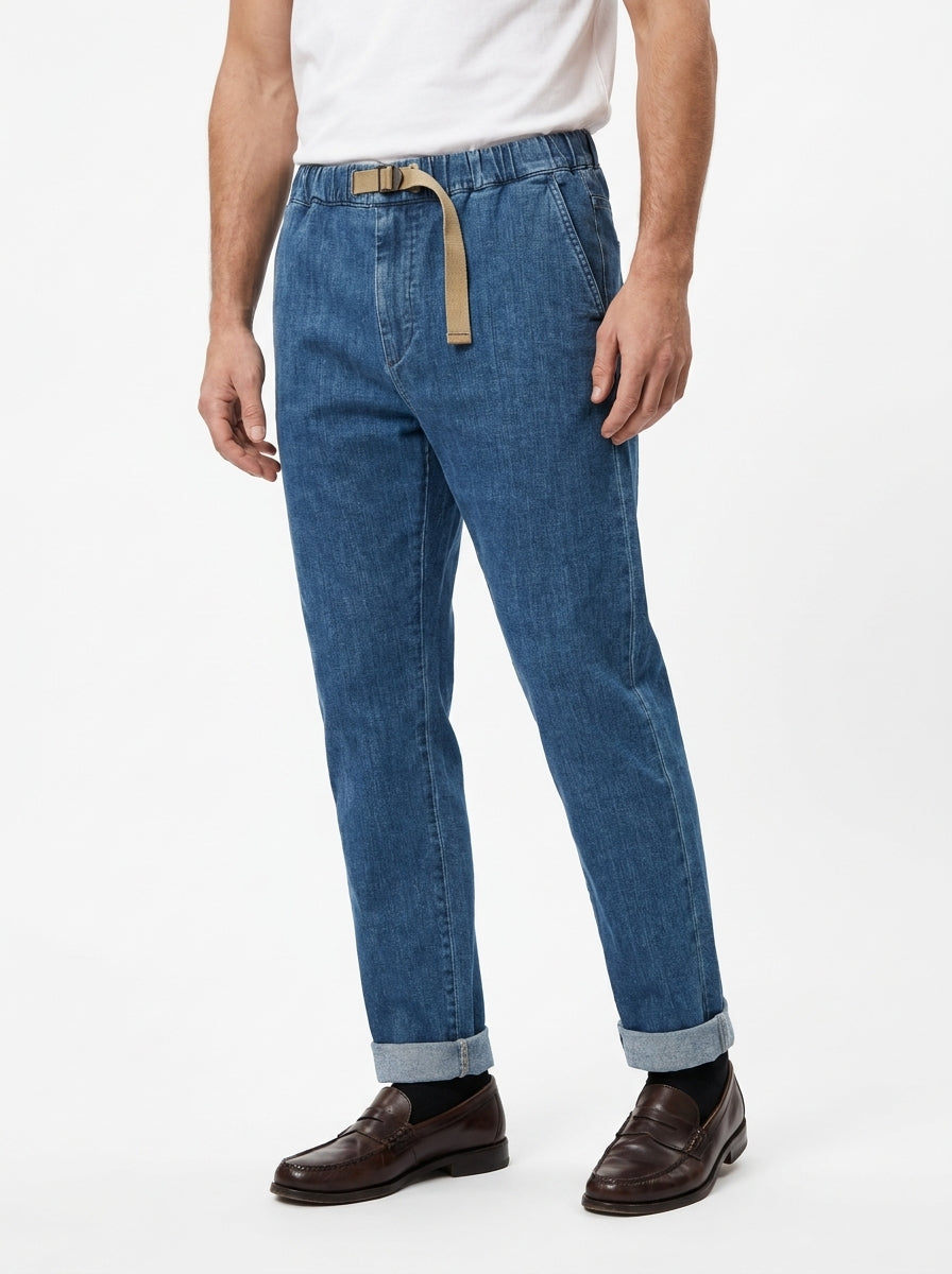 WHITE SAND PANTALONI SU66 341 VESTIBILITÀ REGOLARE COLOR DENIM CHIARO