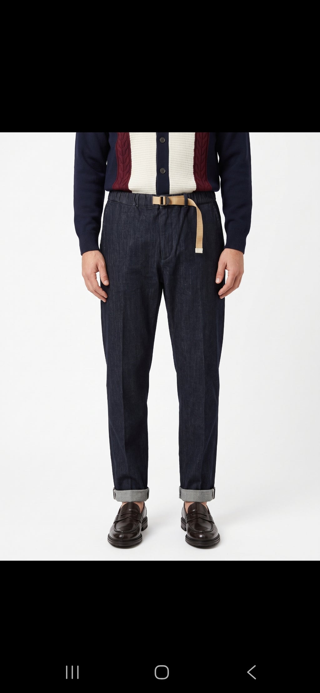 PANTALONI WHITE SAND SU66 341 VESTIBILITÀ REGOLARE COLOR DENIM SCURO
