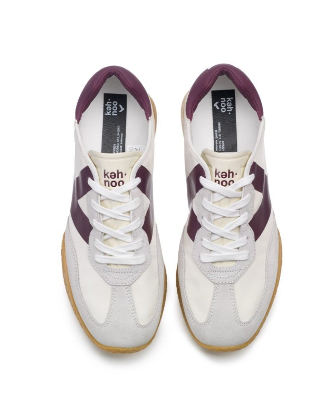 SCARPE KEH-NOO KM 9753 WHITE/BORDEAUX