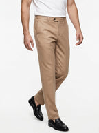 YAN SIMMON PANTALONE MODELLO FRIEND COLORE NOCCIOLA IN PUNTO MILANO MADE IN ITALY