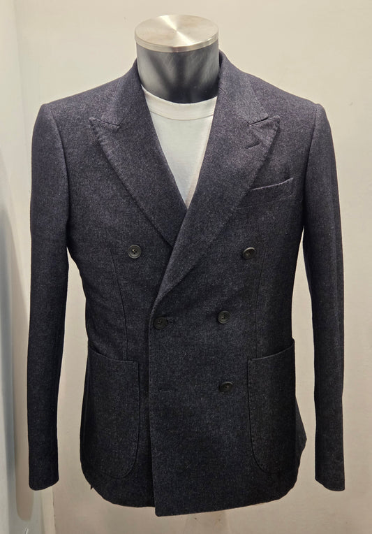 GIACCA AG TREND DOPPIO PETTO DENIM