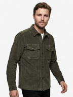 CAMICIA IN VELLUTO IN THE BOX COLOR MILITARE