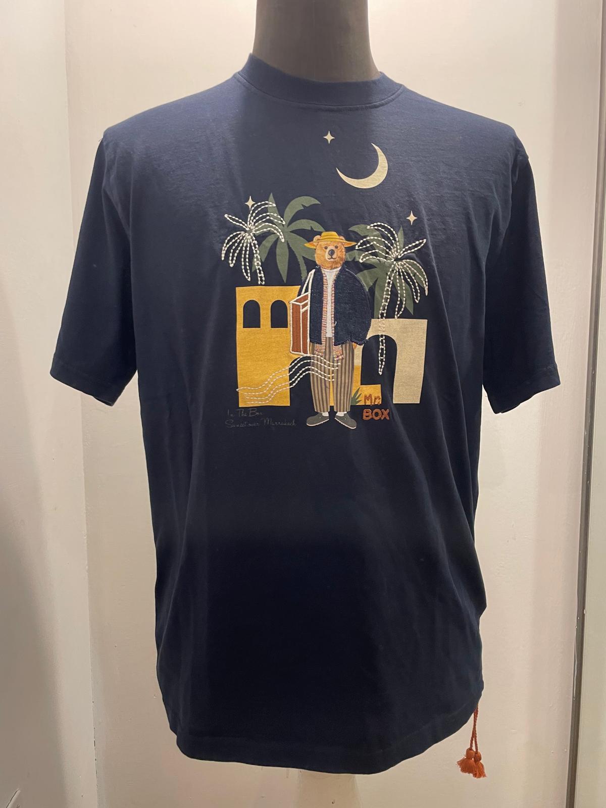 T SHIRT IN THE BOX MR. BOX MAROCCO BLU SS250001