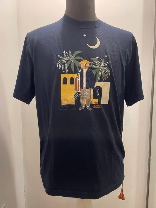 T SHIRT IN THE BOX MR. BOX MAROCCO COLOR BLU SS250001