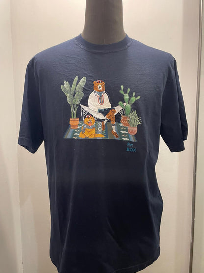 T SHIRT MR. BOX CACTUS COLOR BLU SS250002