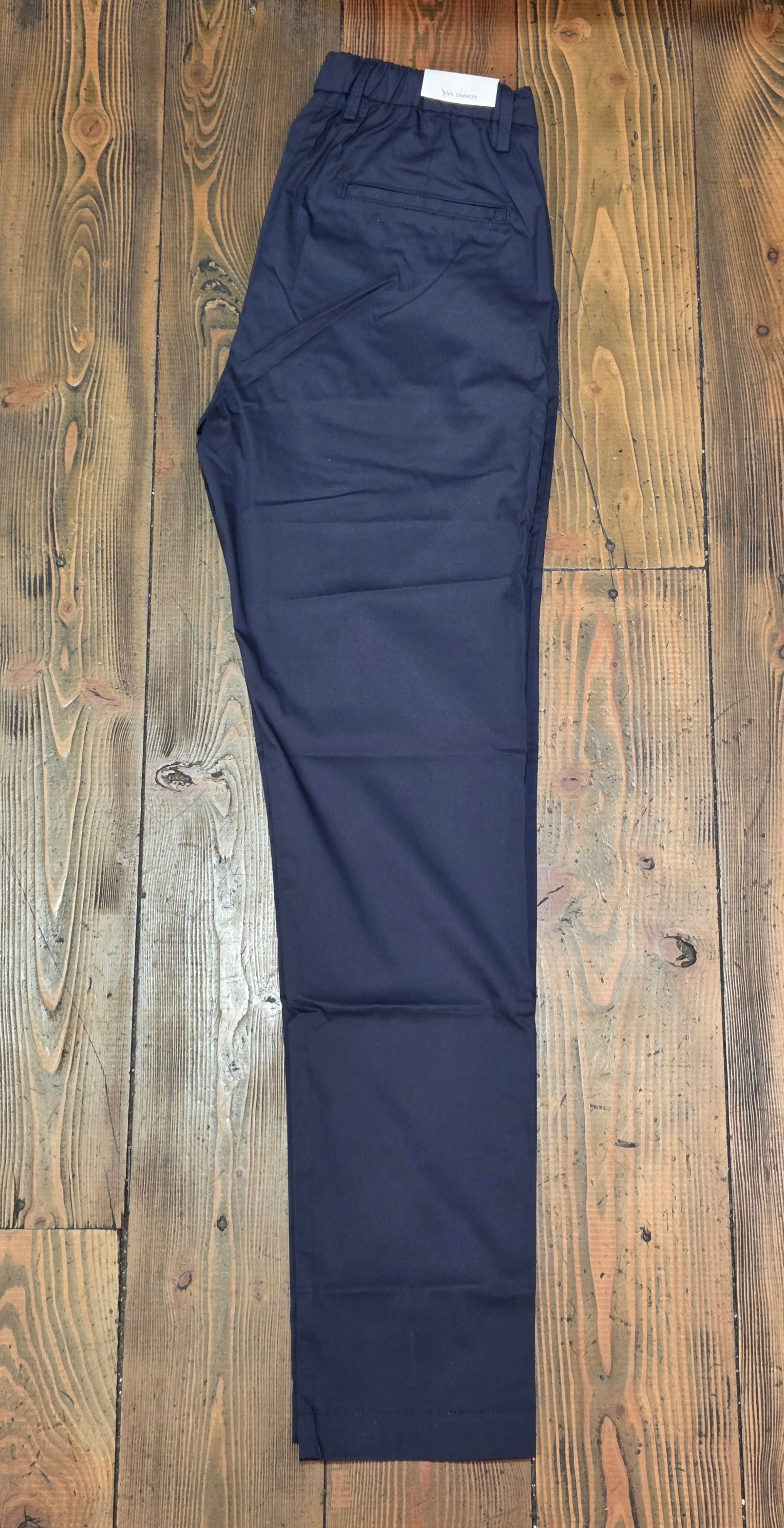 PANTALONI YAN SIMMON LIFE TELA PARACADUTE T543L CON LACCIO COLOR BLU