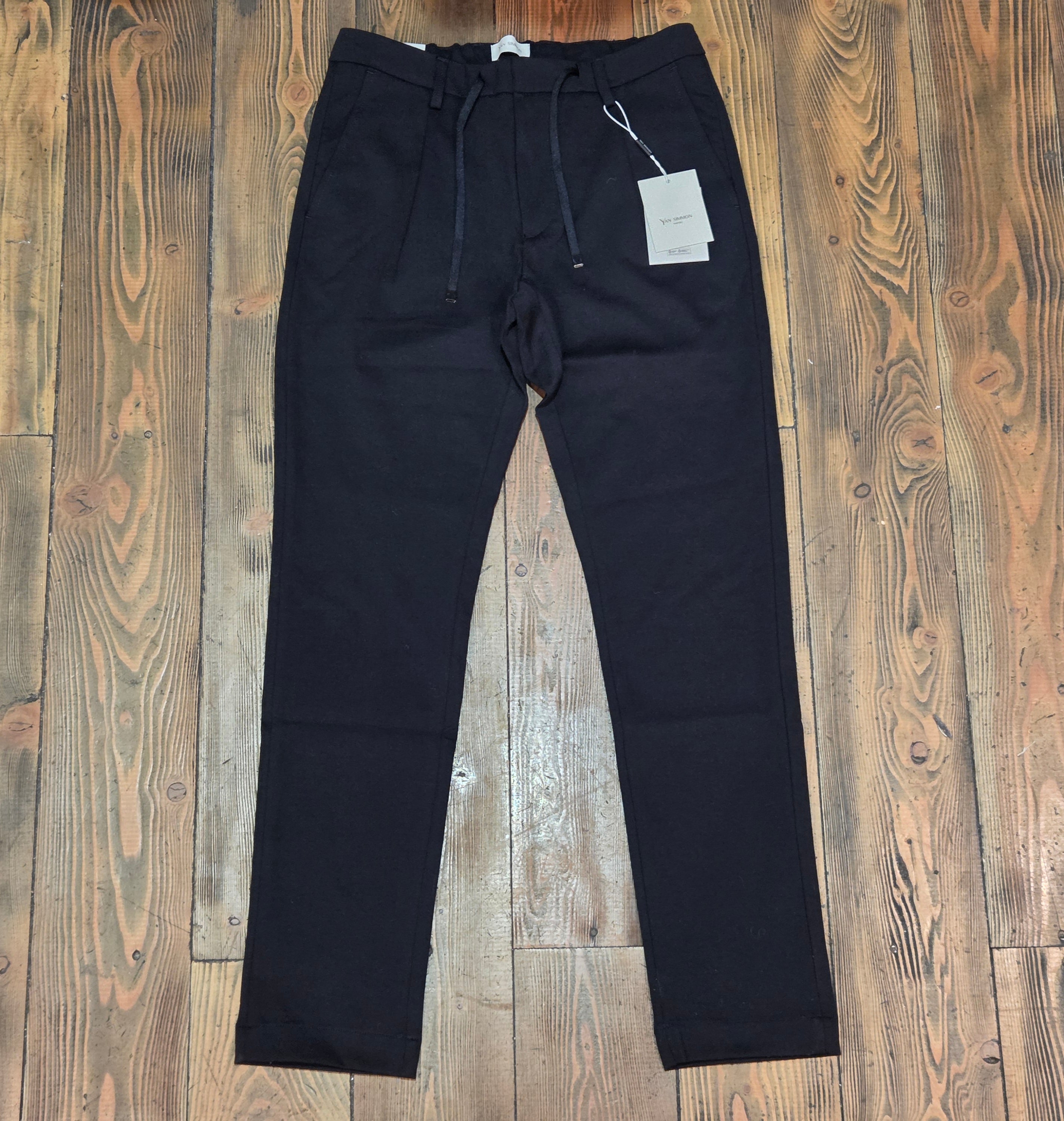 PANTALONI YAN SIMMON LIFE PUNTO MILANO T284L CON LACCIO COLOR NERO