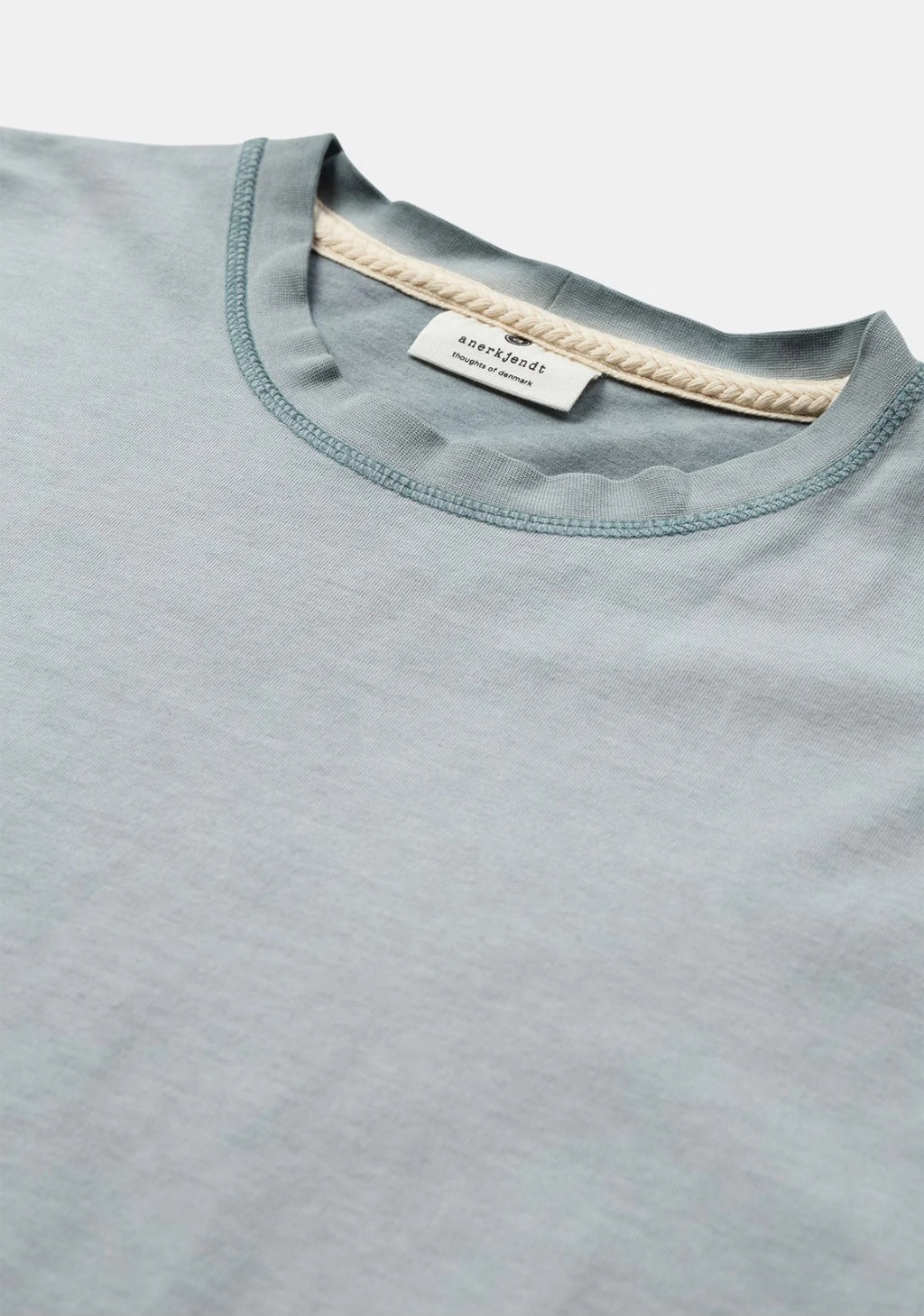 T-SHIRT ANERKJENDT AKVILLADS WASHED TEE LIGHT BLUE