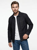 WHITE SAND OVERSHIRT DENIM BLACK MADE IN ITALY