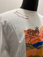 T SHIRT IN THE BOX MR. BOX MOROCCO PALMS BIANCA SS250006