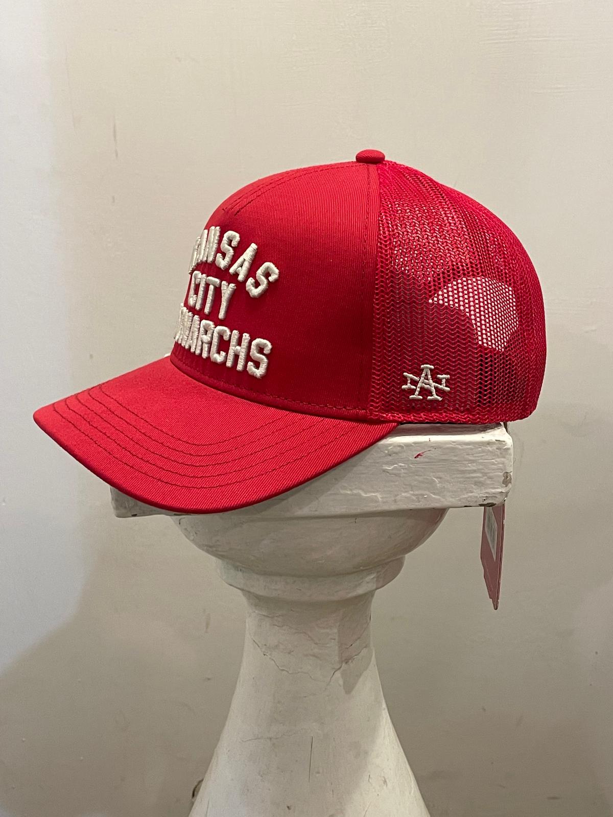 AMERICAN NEEDLE KC MONARCHS NL VALIN SIDE AN RED TRUCKER