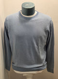BRAMANTE MAGLIA FILO COTONE MANICA LUNGA COLOR CELESTE