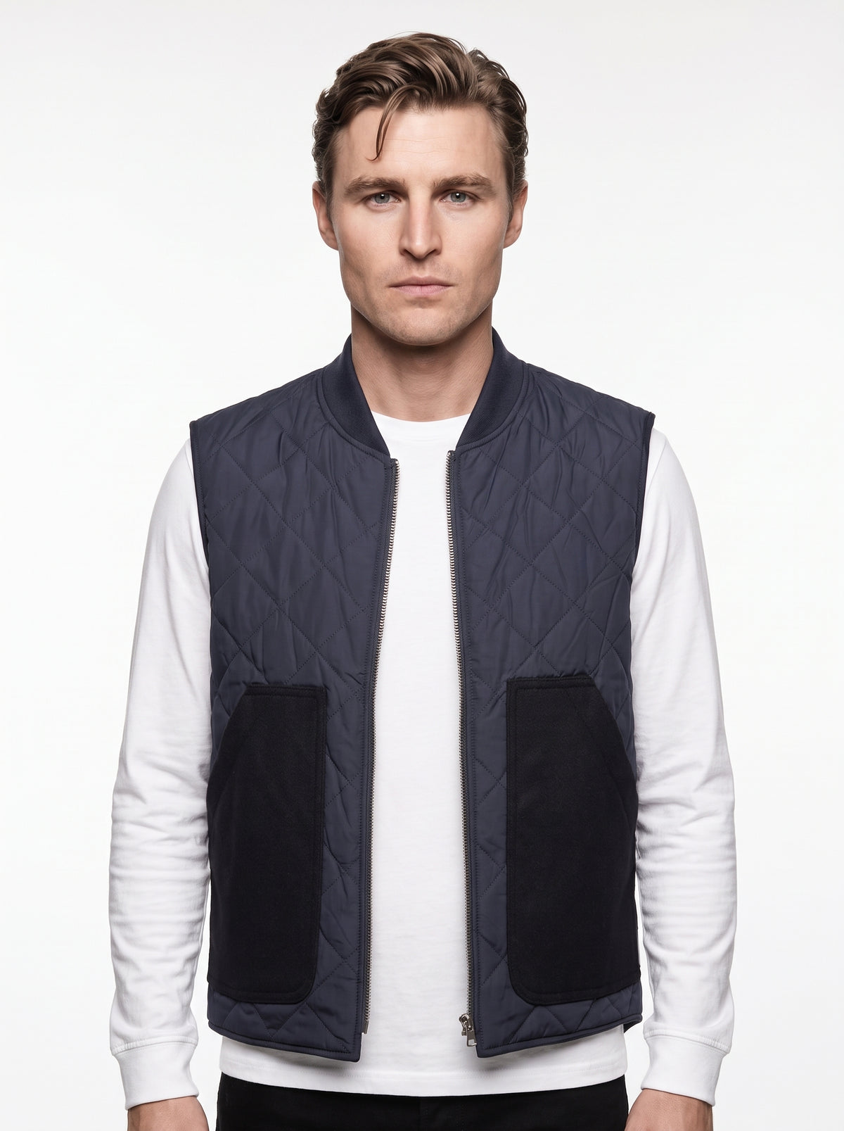 SEADOG CHARLES GILET PANNO TRAPUNTA REVERSIBILE COLORE BLUE MADE IN ITALY