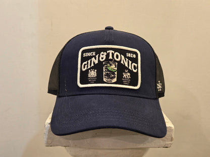 AMERICAN NEEDLE GIN&TONIC VALIN ARCHIVE AN BLACK/NAVY TRUCKER