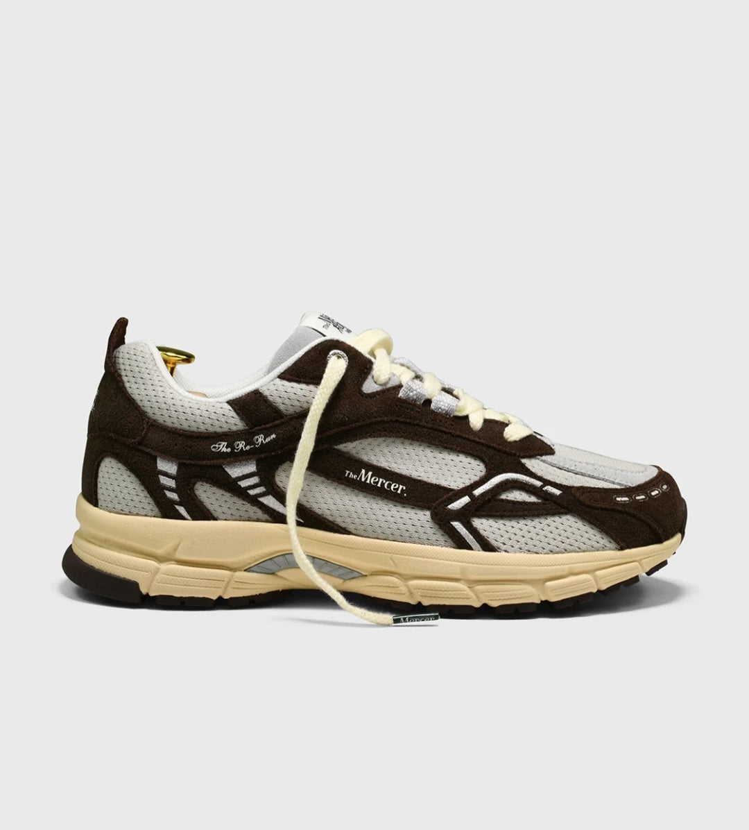 THE MERCER BRAND SNEAKERS THE RE-RUN VINTAGE COLOR BROWN